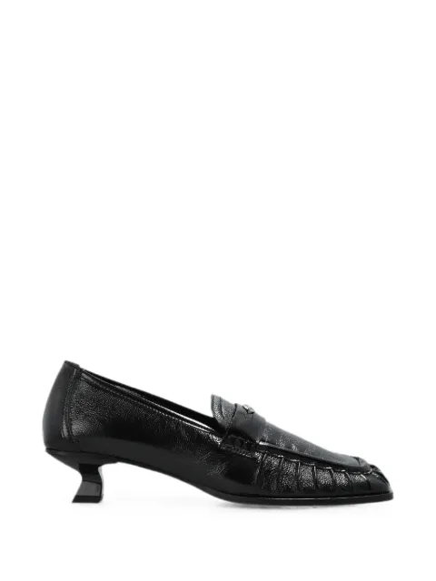 Diesel D-Amber patent leather pumps Black Y03835P7846
