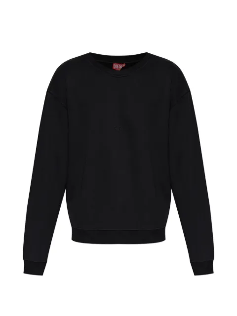 Diesel S-NORM-AA5 logo-embroidered sweatshirt Black A240960GSBP
