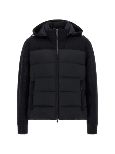 Moorer Allori quilted panel-sleeved down jacket Black MOUGI101201TEPAP24
