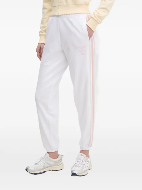 GUESS USA Yarrow side-stripe embroidered-logo track pants White V5GB15KCRT1