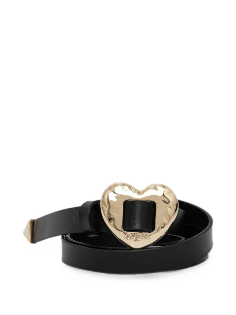 GUESS USA heart-buckle leather belt Black BW9234P5215