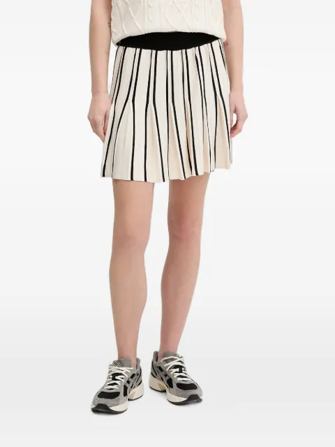 GUESS USA pleated striped-pattern mini skirt Neutrals V5GD00Z3D60