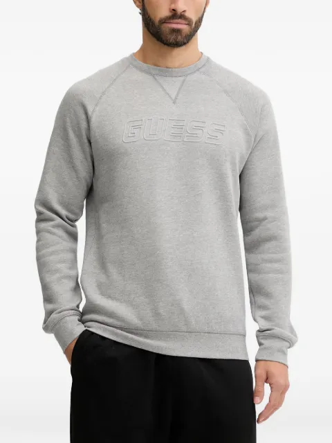 GUESS USA logo-embossed raglan-sleeve sweater Grey Z4YQ16K9V31