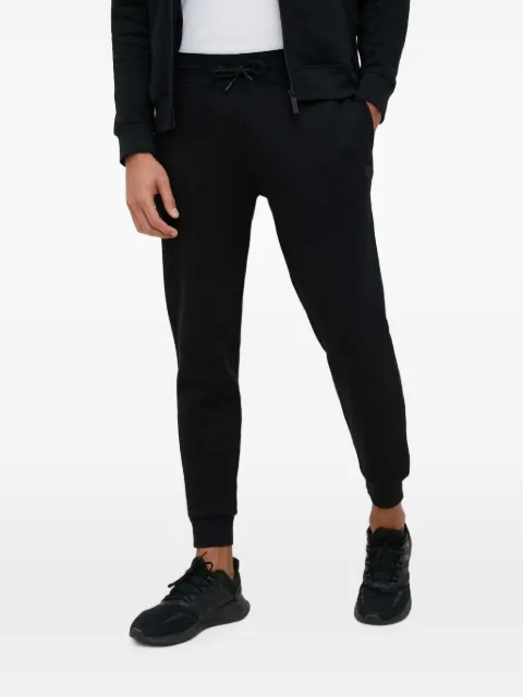 GUESS USA logo-patch drawstring track pants Black Z2YB22K9V31