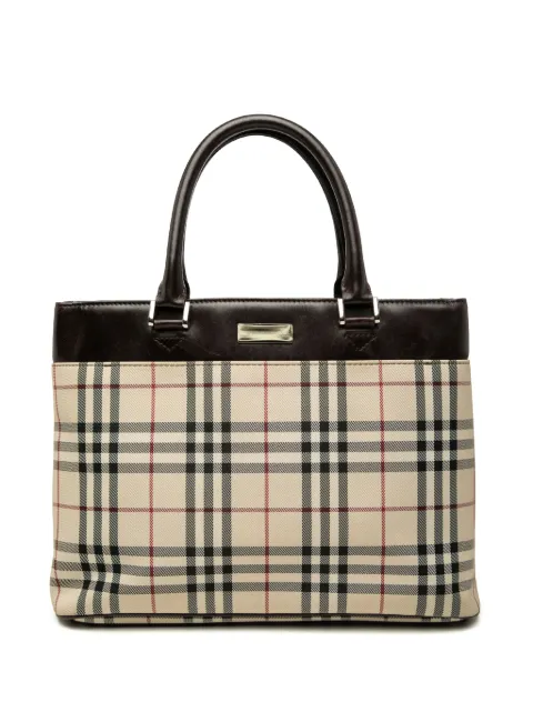 Burberry Pre-Owned 2000-2017 House Check Canvas tote bag Neutrals IV6OAFEZNBWP32CZ