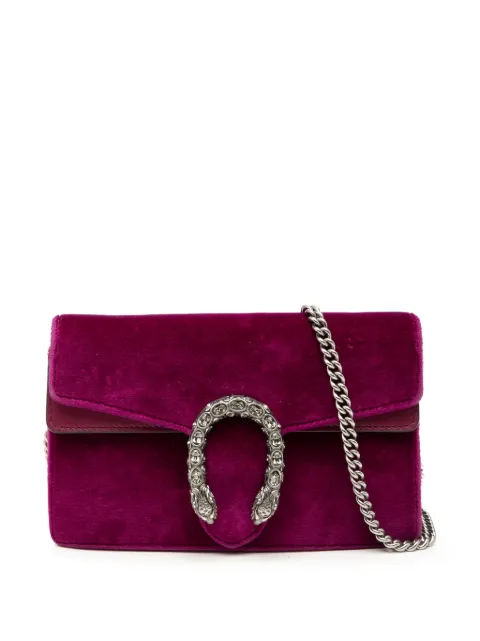 Gucci Pre-Owned 2016-2026 Mini Velvet Dionysus crossbody bag Purple 0N348SQTCV5B7977