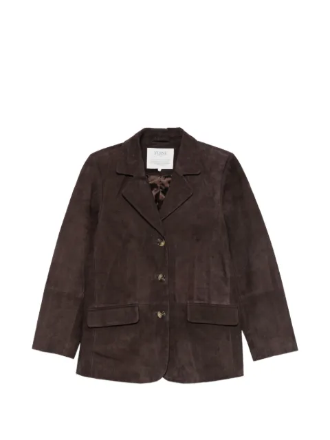 YERSE suede leather jacket Brown 45860