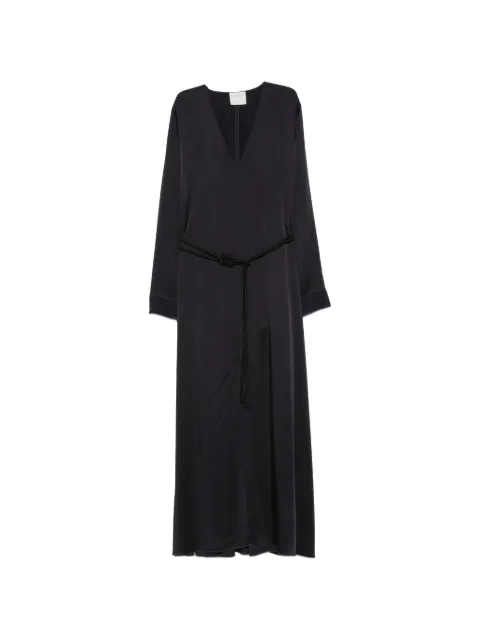 Forte Forte belted V-neck maxi dress Blue 15069MYDRESS