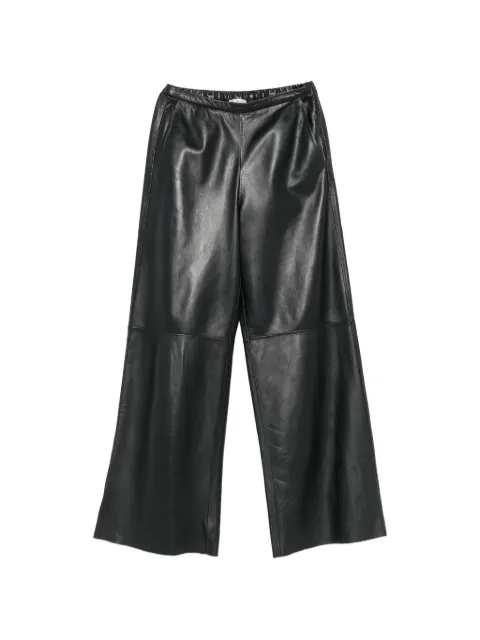 Forte Forte wide-leg leather trousers Black 15012MYPANTS