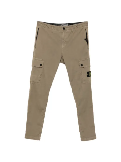 Stone Island logo-patch trousers Green L2S153100034S00L1