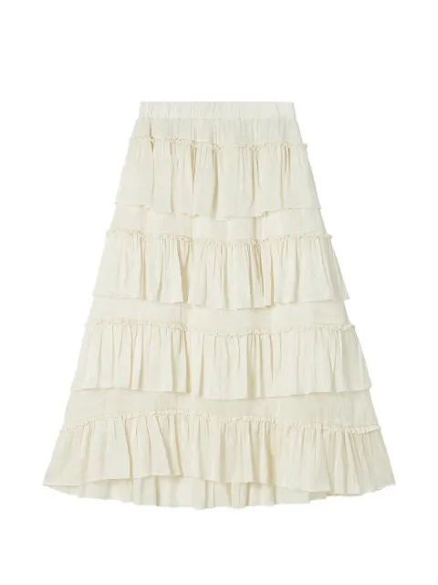 b+ab tiered ruffled skirt Neutrals 6U216AS