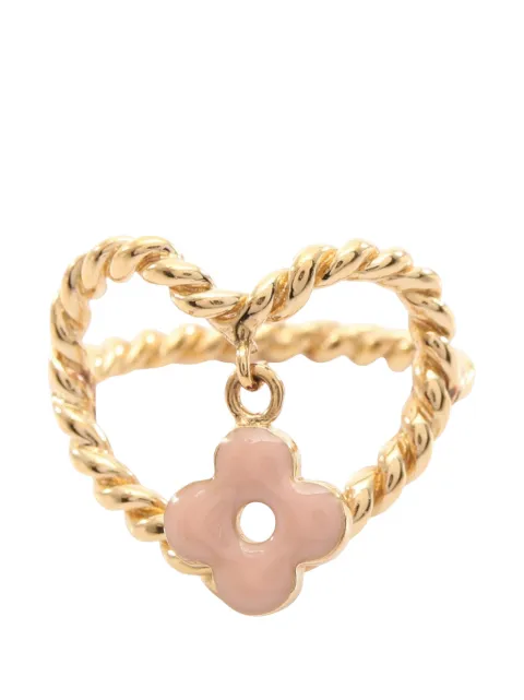 Louis Vuitton Pre-Owned 2010 Gold Plated and Enamel Sweet Monogram In My Heart Ring costume ring Gold JA5I9JWREOP5DWFT