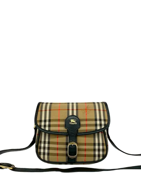 Burberry Pre-Owned 20th Century Haymarket Check Canvas crossbody bag Neutrals Z4PUVJF4APXV1AZE