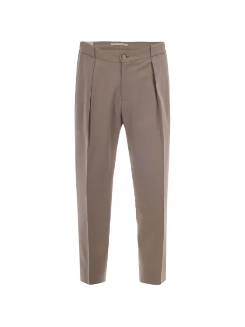 Briglia 1949 pleated tapered-leg trousers Neutrals PORTOBELLOS30008200133