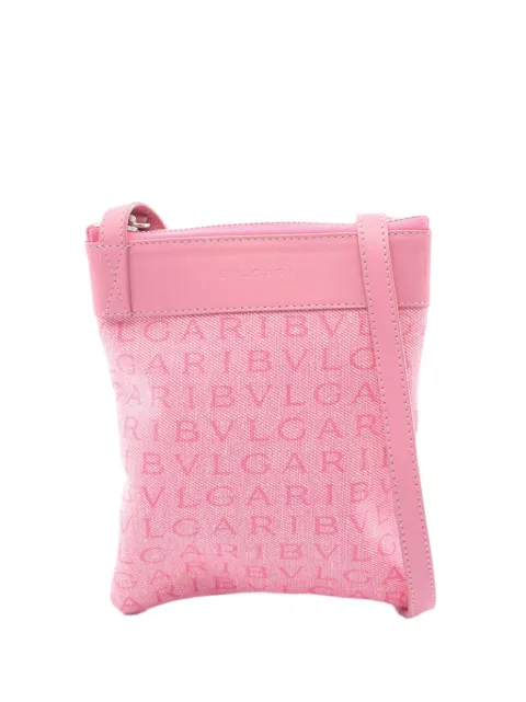 Bvlgari Pre-Owned 2010-2026 Logomania Canvas crossbody bag Pink RWAAUZ9A23CFR0H0