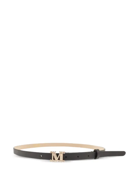 Max Mara Aziata leather belt Black 2624506011600