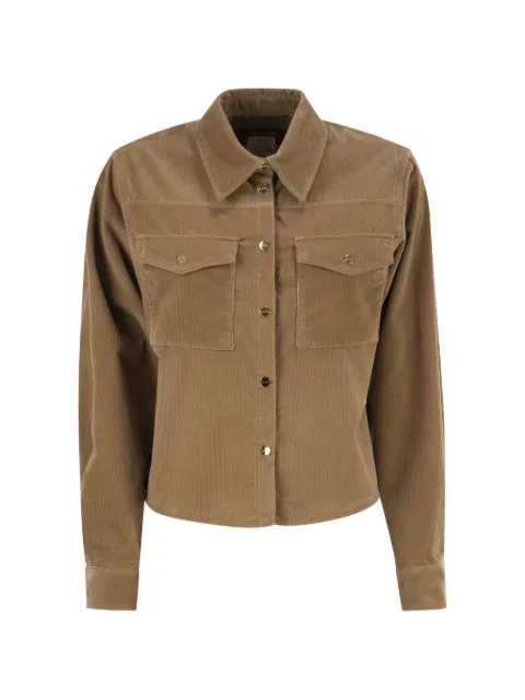 Max Mara corduroy chest-pocket jacket Neutrals 2626196021600