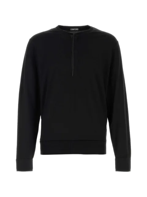 TOM FORD seam-detail sweater Black JHL020JMW003