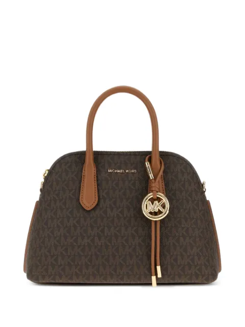 Michael Michael Kors monogram-print logo-plaque tote bag Brown 30T6GX4S2B