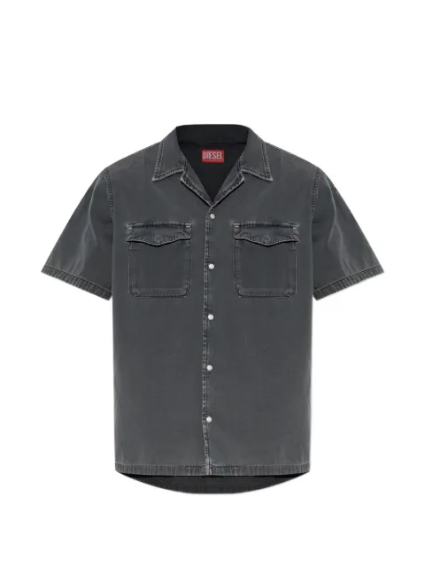 Diesel D-Nabil-P bowling short-sleeve denim shirt Grey A23503068WR