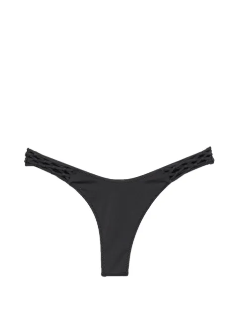 Frankies Bikinis x Jennie Encore braided-strap bikini bottoms Black 11516NS