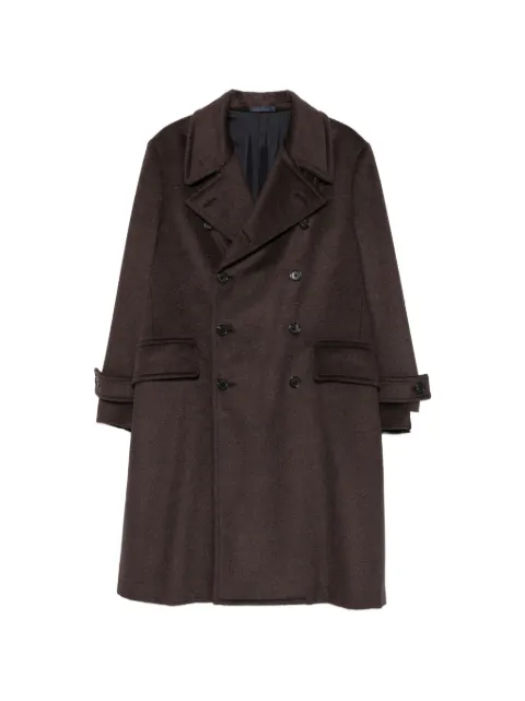 Caruso Corsaro double-breasted buttoned coat Brown 509792CO510F