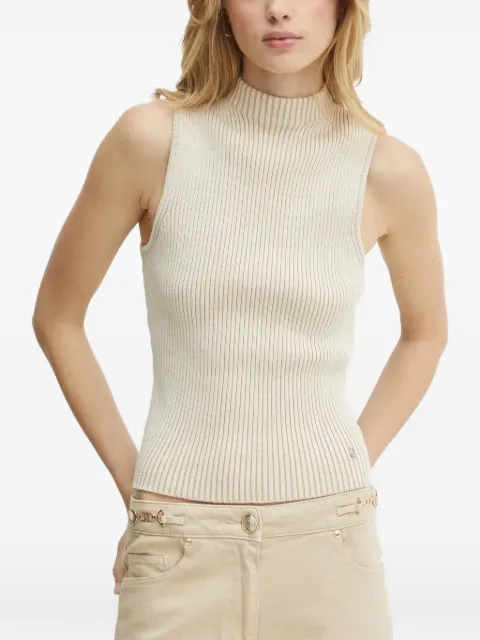 GUESS USA Rosalia ribbed-knit high-neck top Neutrals W5RR29Z3C71