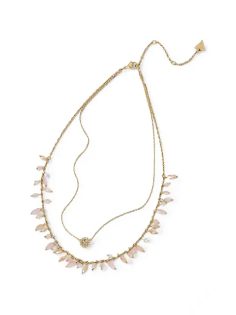 GUESS USA bead-embellished layered necklace Gold JUBN04683JW