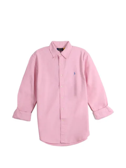 Polo Ralph Lauren logo-embroidered button-down shirt Pink 710798540025