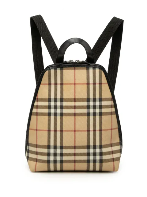 Burberry Pre-Owned 2000-2017 House Check Canvas backpack Neutrals 5B5C3ADV38YRGKHR