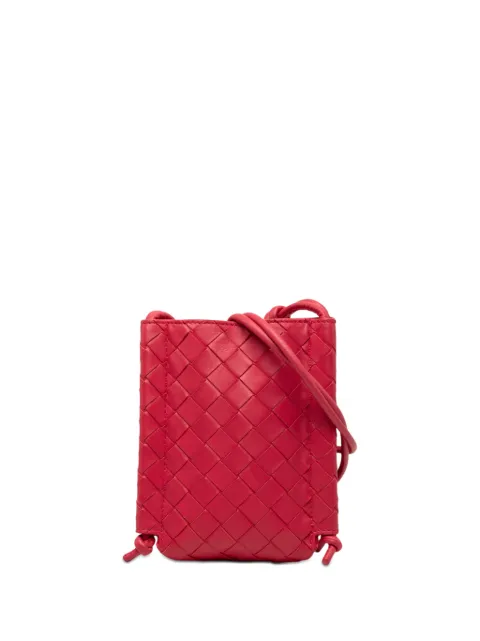 Bottega Veneta Pre-Owned 2021-2026 Mini Nappa Intrecciato The Knot crossbody bag Pink J5FGPQIJIDLA8DRX