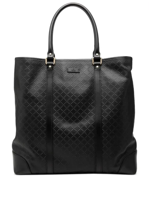 Gucci Pre-Owned 2000-2015 Diamante Calfskin Hilary Lux Joy Vertical tote bag Black 3P01V1AIVQMBGE90