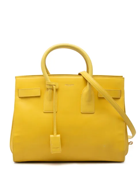 Saint Laurent Pre-Owned 2013 Small Leather Sac De Jour satchel Yellow VKPR4J8W0FQGDGL0