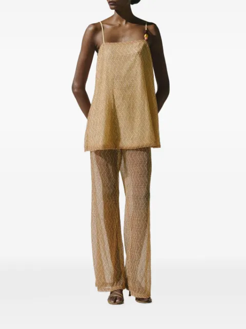 Baobab Porto bead-embellished blouse Yellow 6941206