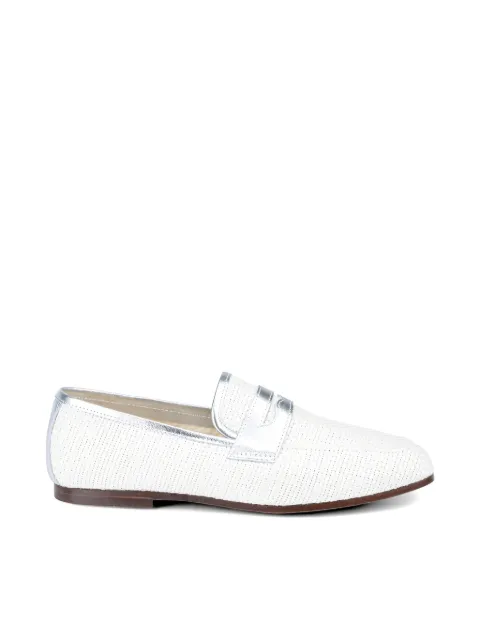 SOPHIQUE Essenziale penny loafers White ERAF009WHITESILVER