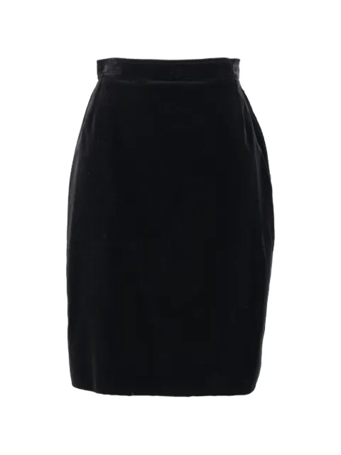 Saint Laurent Pre-Owned Rive Gauche pencil skirt Black CVM231174
