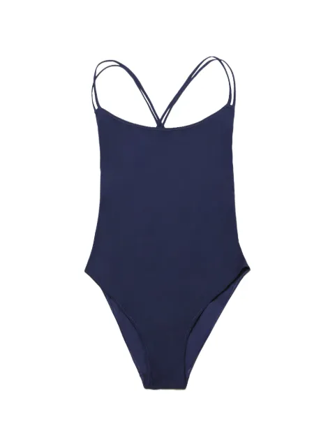 LIDO Novantanove cross-strap swimsuit Blue NOVANTANOVE