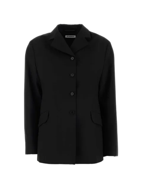 Jil Sander single-breasted felted blazer Black J02BN0266J40249