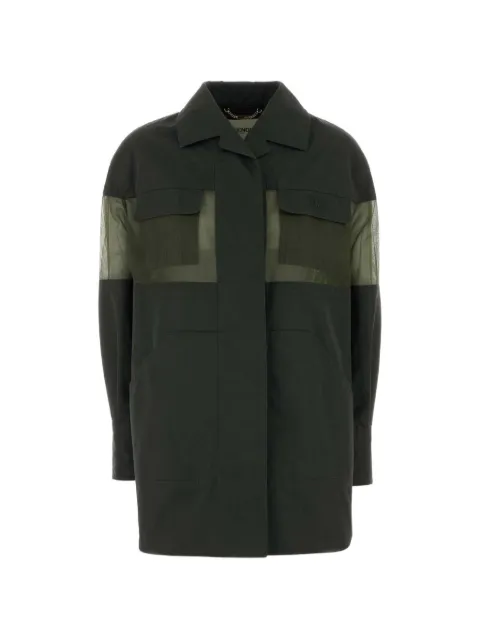FENDI sheer-panel jacket Green FJ7725AW7D
