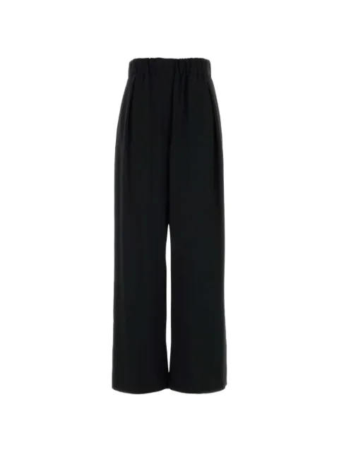Jil Sander wide-leg crepe trousers Black J02KA0433J76017001