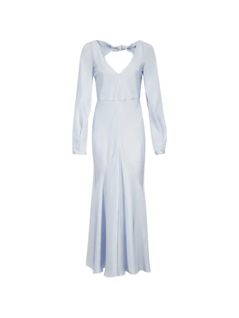 Gabriela Hearst Peyton knot-detail maxi dress Blue 4264198S096