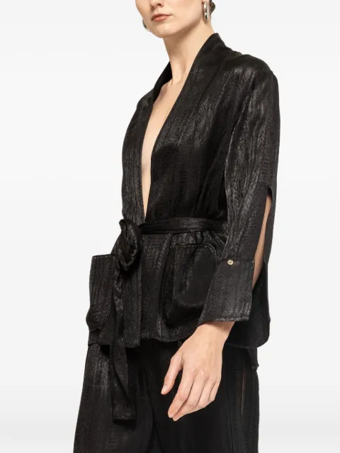 NISSA viscose shirt Black C1361