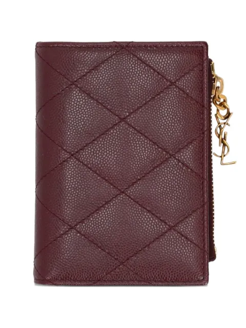 Saint Laurent Cassandre Bijou bi-fold wallet Red 862438AAGB1