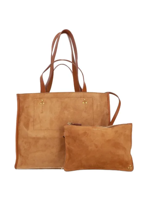 Jérôme Dreyfuss Léon M suede tote bag Neutrals 47LEONMCR