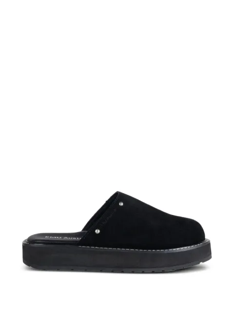 EMU AUSTRALIA suede platform mules Black W13285