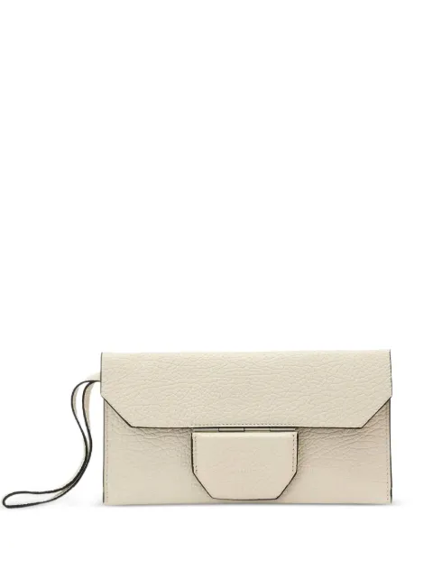 AllSaints leather clutch bag Neutrals W101XE