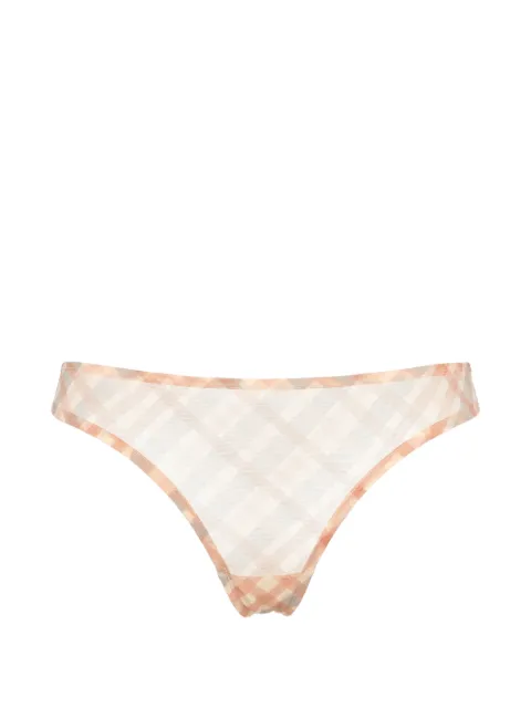 ERES Honor check-pattern thong Neutrals 612618