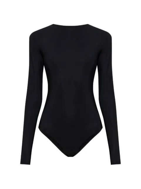 MM6 Maison Margiela numbers-print long-sleeve bodysuit Black S52NA0075S20518