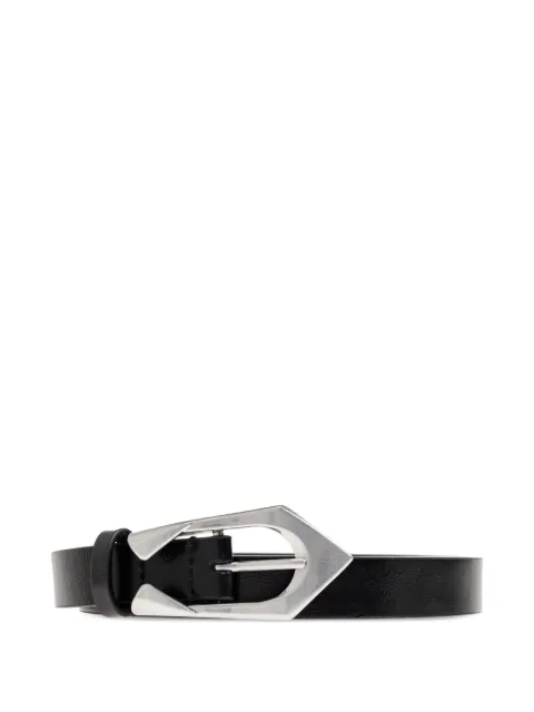 IRO geometric-buckle leather belt Black WP50CUFF