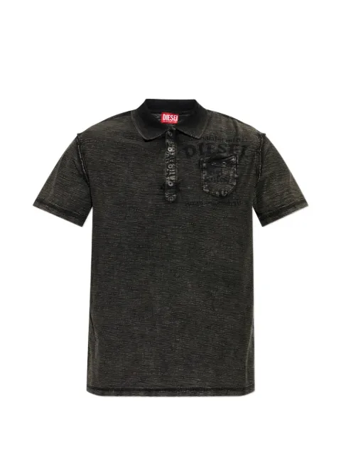Diesel T-Ardy logo-print polo shirt Black 226650KNCF